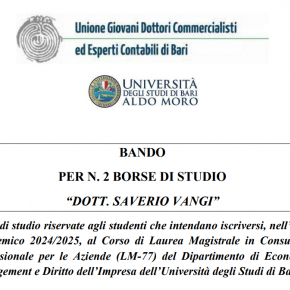 Borse di Studio - Dott. Saverio Vangi - A.A. 2024/2025